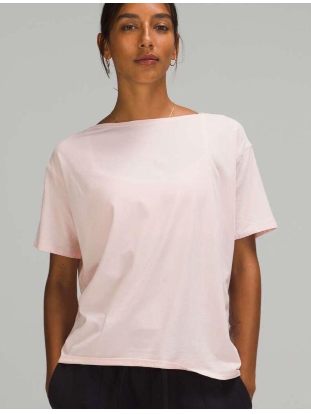 Lululemon Back In Action Short Sleeve Shirt in Pink Mist